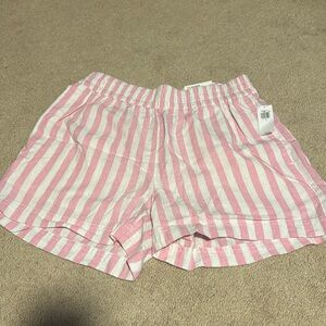 Women’s S NWT Old Navy linen striped high rise shorts